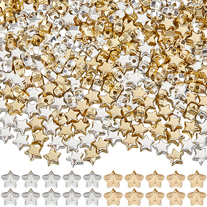 SUNNYCLUE 600Pcs 2 Colors CCB Plastic Beads CCB-SC0001-14-1