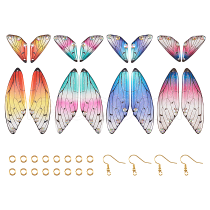 DIY Butterfly Wings Dangle Earring Making Kit DIY-TA0004-45-1