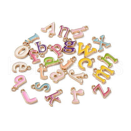 Alloy Enamel Pendants PALLOY-V009-14KCG-1