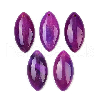 Dyed Natural Agate Pendants G-S349-24G-1