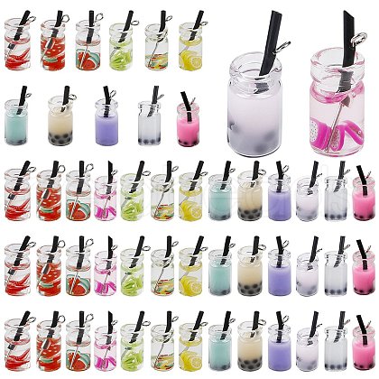SUNNYCLUE Glass Bottle Pendants CRES-SC0001-33-1