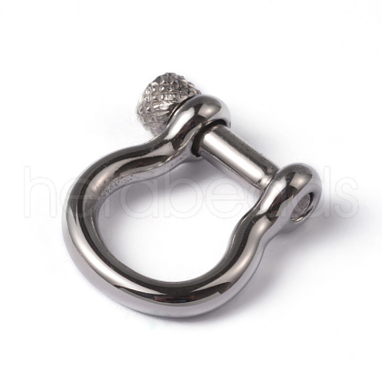 304 Stainless Steel D-Ring Anchor Shackle Clasps STAS-E147-07P-1