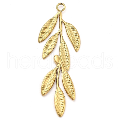 Ion Plating(IP) 304 Stainless Steel Pendants STAS-P379-02F-G-1