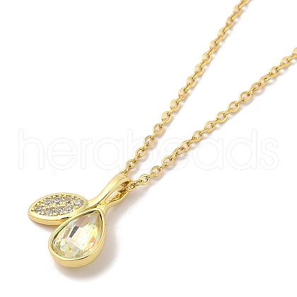 304 Stainless Steel Pendant Necklaces NJEW-U002-20G-01-1