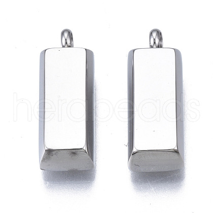 201 Stainless Steel Pendants STAS-N088-33P-NR-1