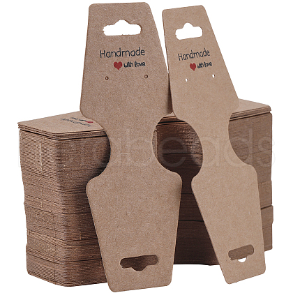 SOFPLATE 200Pcs Cardboard Fold Over Paper Display Hanging Cards CDIS-SP0001-01-1