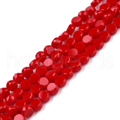 Opaque Solid Color Glass Beads Strands GLAA-N052-05A-A10-1