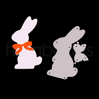 Bunny Frame Carbon Steel Cutting Dies Stencils DIY-F028-14-1