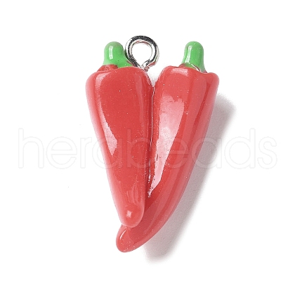 Resin Iron Pendants RESI-D280-16-1