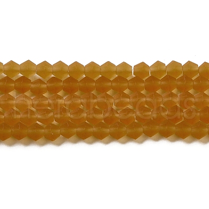 Imitate Austrian Crystal Frosted Glass Beads Strands EGLA-A039-T3mm-MD28-1