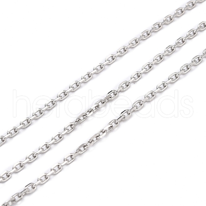 Tarnish Resistant 304 Stainless Steel Cable Chains CHS-D033-03P-01-1