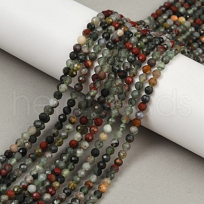 Natural African Bloodstone Beads Strands G-S388-A02-4mm-1