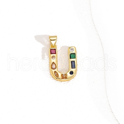 Brass Micro Pave Cubic Zirconia Pendants PW-WG10C3A-09-1