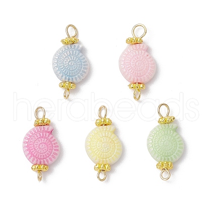Plastic Shell Shape Links Connector Charms PALLOY-JF03840-1