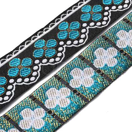 Ethnic Style Polyester Ribbon OCOR-WH0047-38B-1