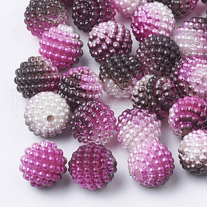 Imitation Pearl Acrylic Beads OACR-T004-10mm-02-1