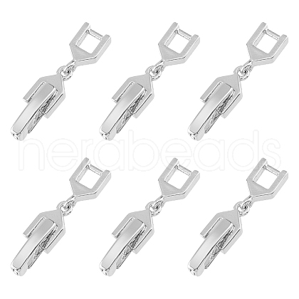 SUPERFINDINGS 6Pcs Brass Fold Over Clasps KK-FH0007-43B-1