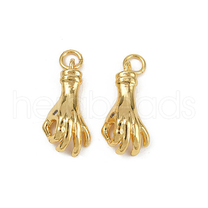 Brass Micro Pave Cubic Zirconia Pendants KK-C093-01E-G-1