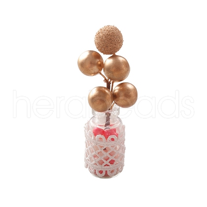 Christmas Plastic Plants Miniature Ornaments PW-WG989E4-02-1