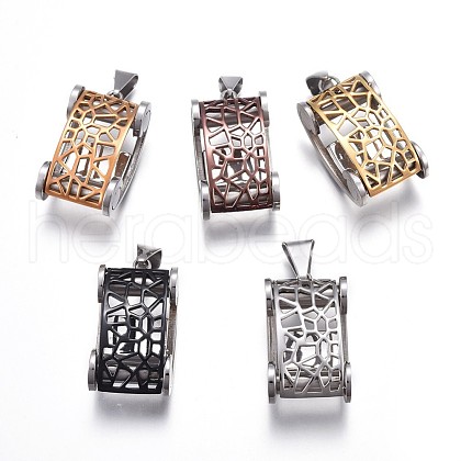 304 Stainless Steel Vehicle Pendants STAS-O124-16M-1