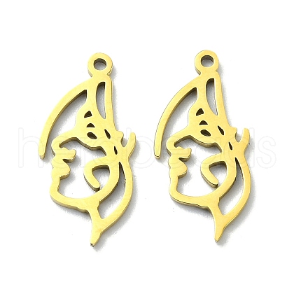 201 Stainless Steel Pendants STAS-K269-01A-G-1