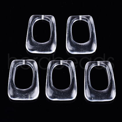 Transparent Resin Pendants RESI-T048-01-C01-1