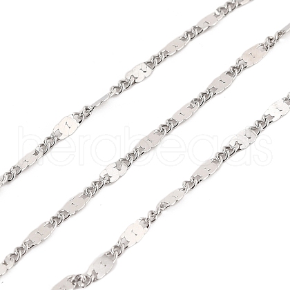 Tarnish Resistant 304 Stainless Steel Link Chains CHS-K016-04P-1