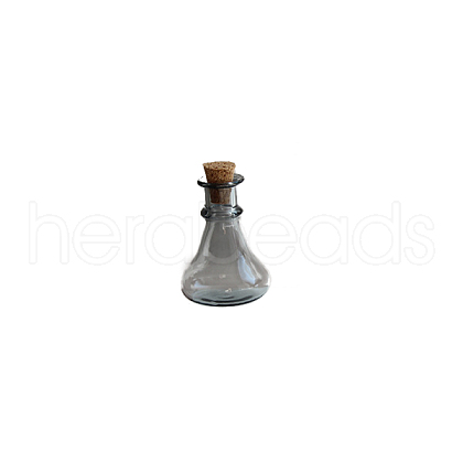 Miniature Glass Empty Wishing Bottles BOTT-PW0006-01C-1