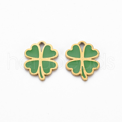 Ion Plating(IP) 316 Surgical Stainless Steel Enamel Charms STAS-N097-080LG-NR-1