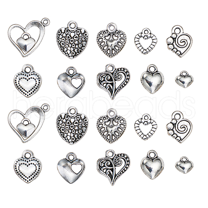 Unique Valentines Day Gift Ideas for Girlfriend Tibetan Style Alloy Pendants TIBEP-CJ0001-07-1