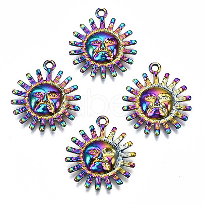 Rainbow Color Alloy Pendants PALLOY-S180-033-RS-1