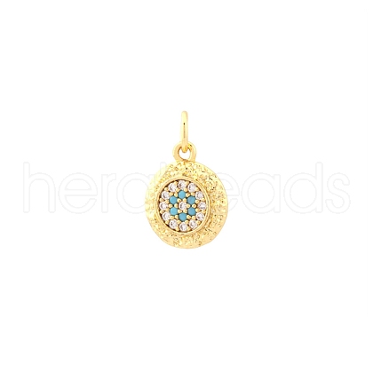 Brass Micro Pave Cubic Zirconia Pendants PW-WGCFB07-03-1