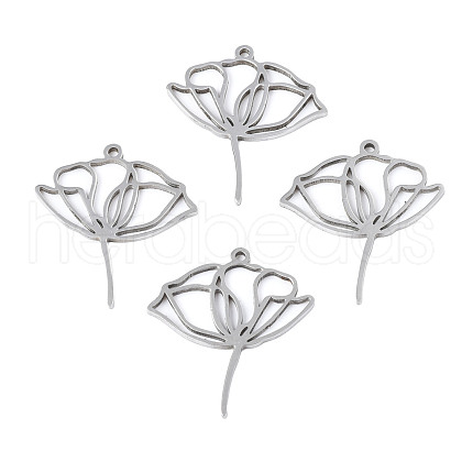 Non-Tarnish 201 Stainless Steel Pendants X-STAS-N098-048P-1