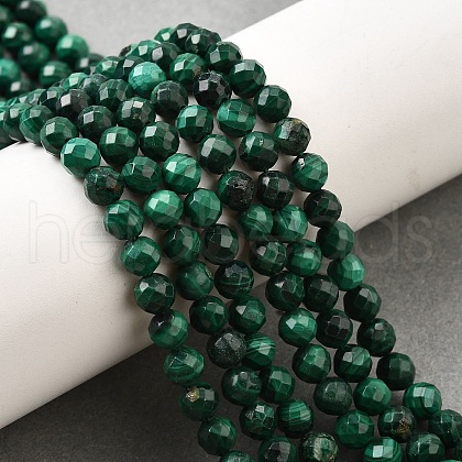 Natural Malachite Beads Strands G-G259-D14-5mm-1