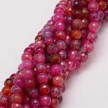 Natural Agate Bead Strands G-G882-8mm-C01-5-1