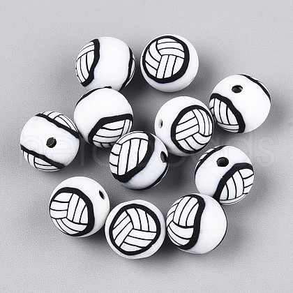 Handmade Polymer Clay Beads CLAY-N014-02B-08-1