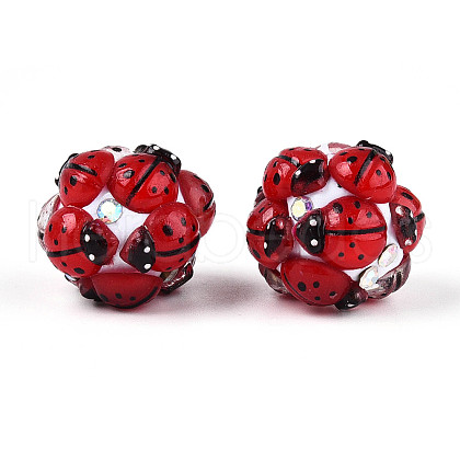 Round Resin Beads RESI-T059-02A-1