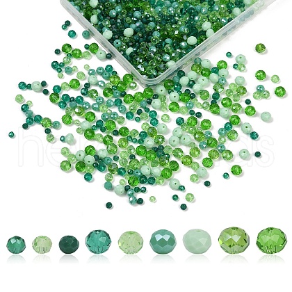 1050Pcs 9 Colors Electroplate Glass Beads Sets EGLA-YW0001-69B-1