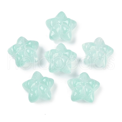 Transparent Spray Paint Glass Beads X1-GLAA-H035-02I-1