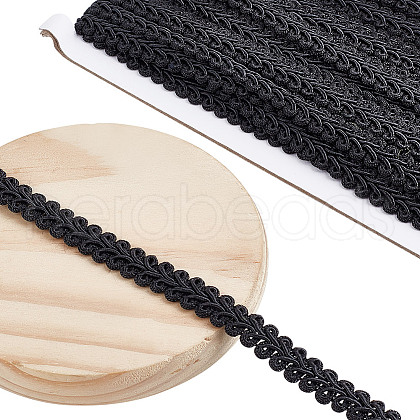 13M Polyester Centipede Lace Ribbons SRIB-WH0011-223C-1