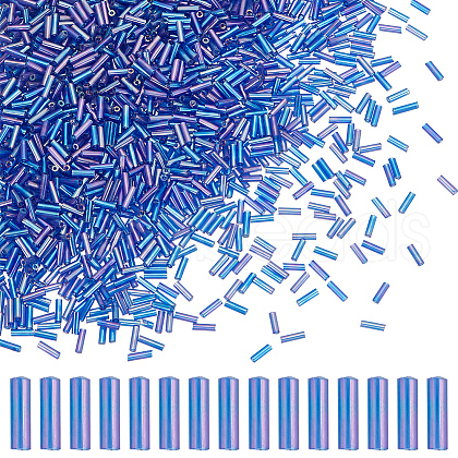 HOBBIESAY 2000Pcs Glass Bugle Beads SEED-HY0001-14A-1
