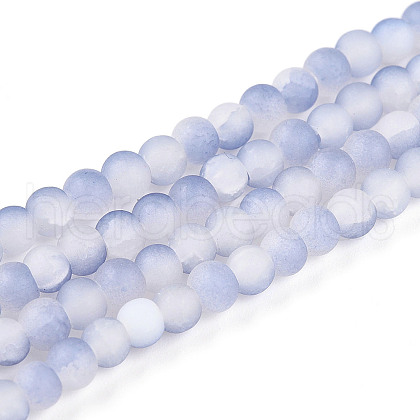 Crackle Glass Beads Strands GLAA-N009-4mm-07-1