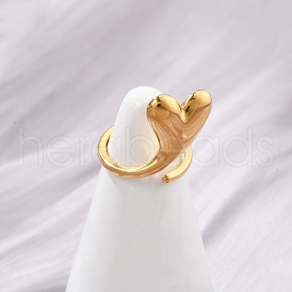 304 Stainless Steel Cuff Rings RJEW-D317-01A-G-1