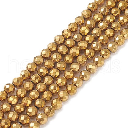 Non-Magnetic Synthetic Hematite Beads Strands G-Q663-1-1