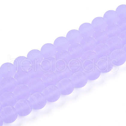 Transparent Glass Beads Strands GLAA-T032-T10mm-MD01-1