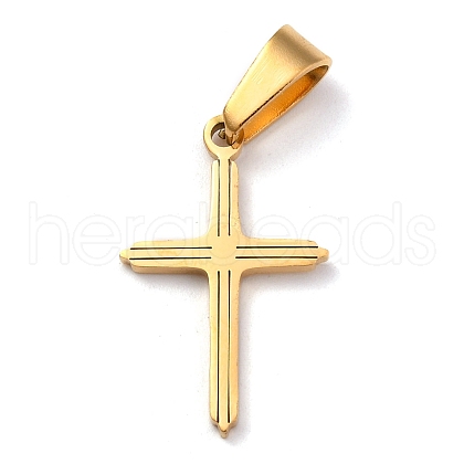 304 Stainless Steel Pendants STAS-P253-07G-1