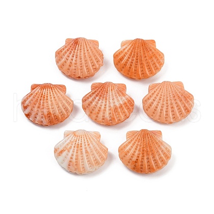 Synthetic Coral Carved Beads CORA-S025-02B-01-1