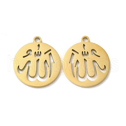Ion Plating(IP) 304 Stainless Steel Pendants STAS-L020-035G-1