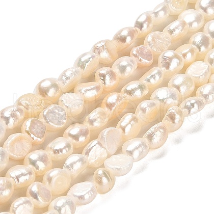 Natural Cultured Freshwater Pearl Beads Strands PEAR-E016-111-1