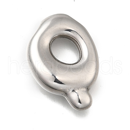 304 Stainless Steel Pendants STAS-S166-02P-17-1